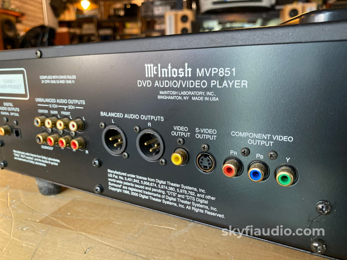 Mcintosh Mvp-851 Audio Upsampling Cd Player With 24-Bitt Burr Brown Dacs + Digital