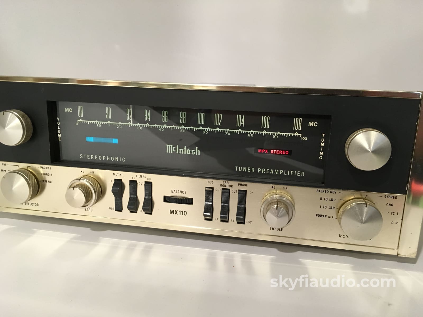 Mcintosh Mx110 Tube Preamp Tuner Preamplifier