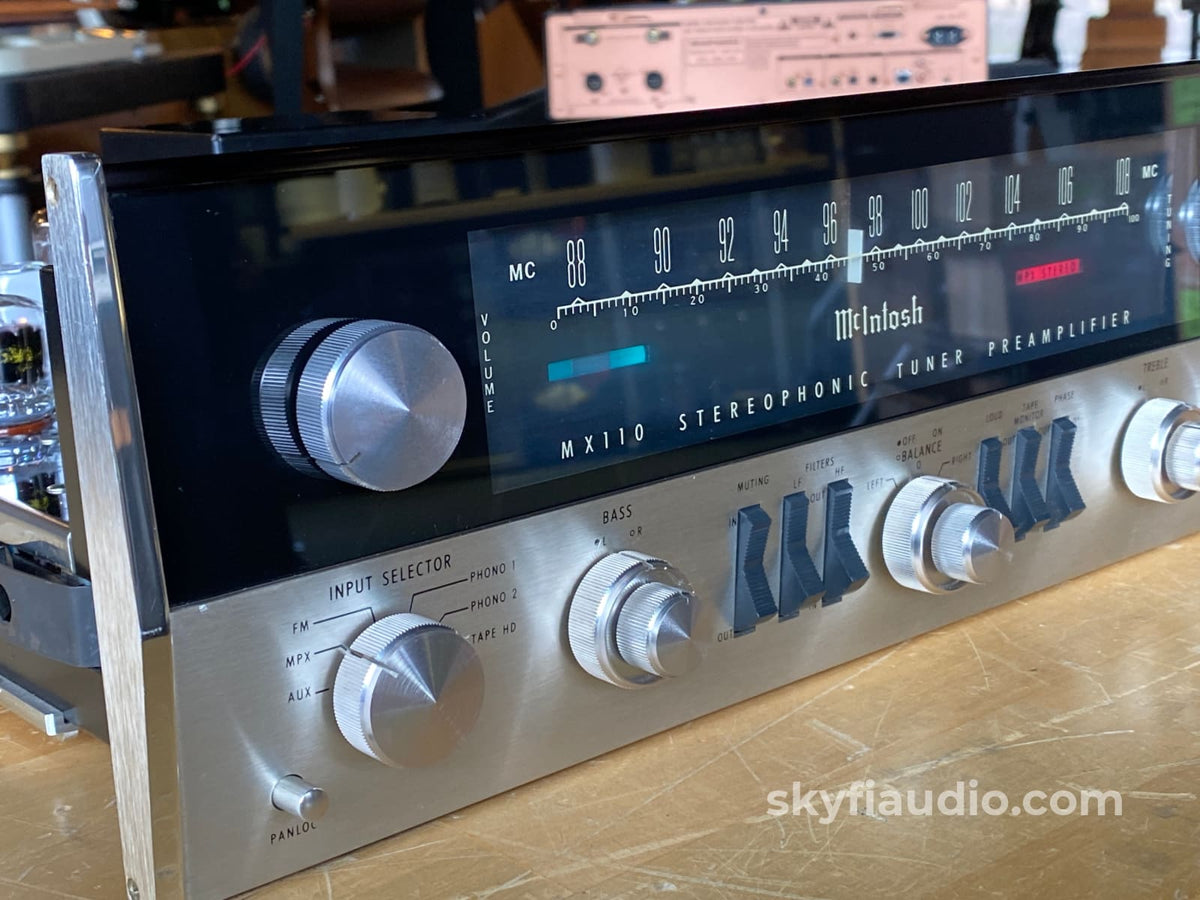 Mcintosh Mx110 Tube Tuner Preamp - Modafferi Upgraded & Skyfi Restored Preamplifier
