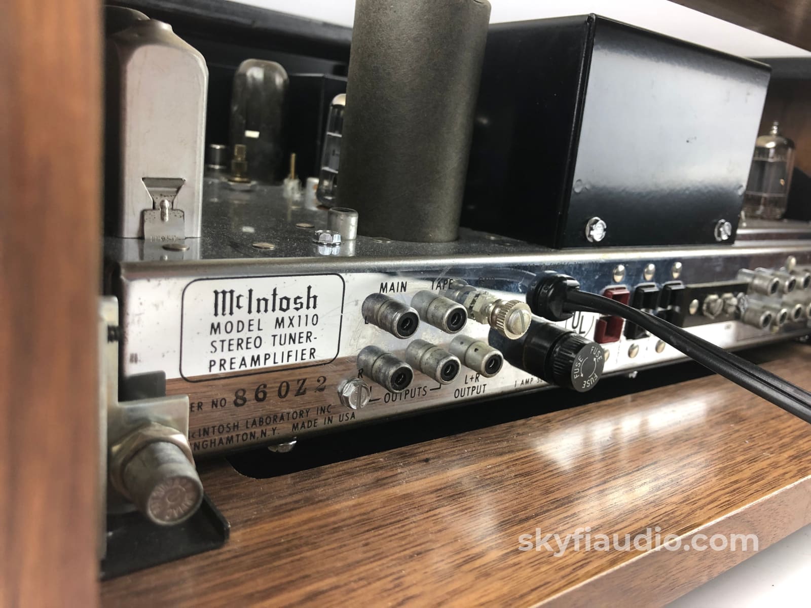 Mcintosh Mx110 Tuner Preamp - All Tube With Custom Cabinet Preamplifier