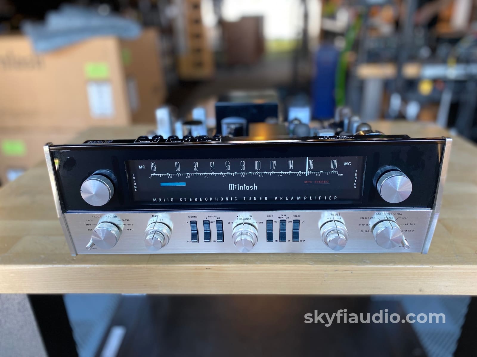 Mcintosh Mx110 Vintage Tube Preamp/Tuner With Phono Skyfi Upgraded And Restored Rec0T1O0Myntes6Nd