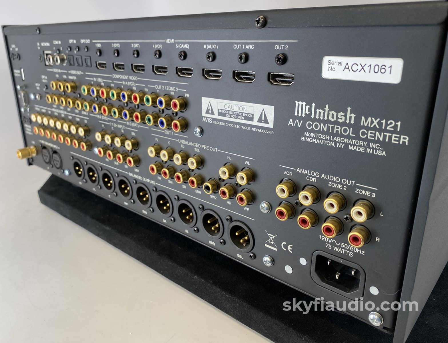 Mcintosh Mx121 Home Theater Processor W/Dolby True Hd And Dts-Hd - Plus Phono Input Preamplifier