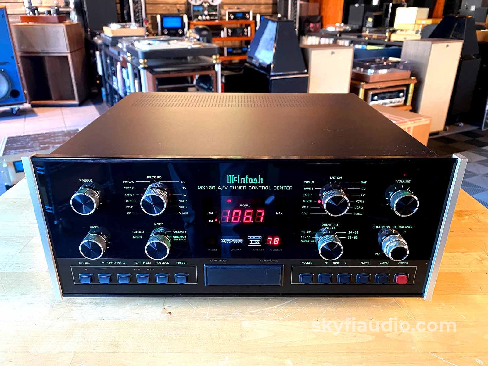 Mcintosh Mx130 Home Theater Preamp With Tuner And Phono Preamplifier