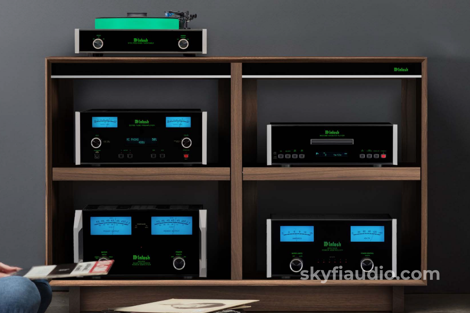 Mcintosh Solid Wood Audio Rack 1X2 By Symbol Accessory