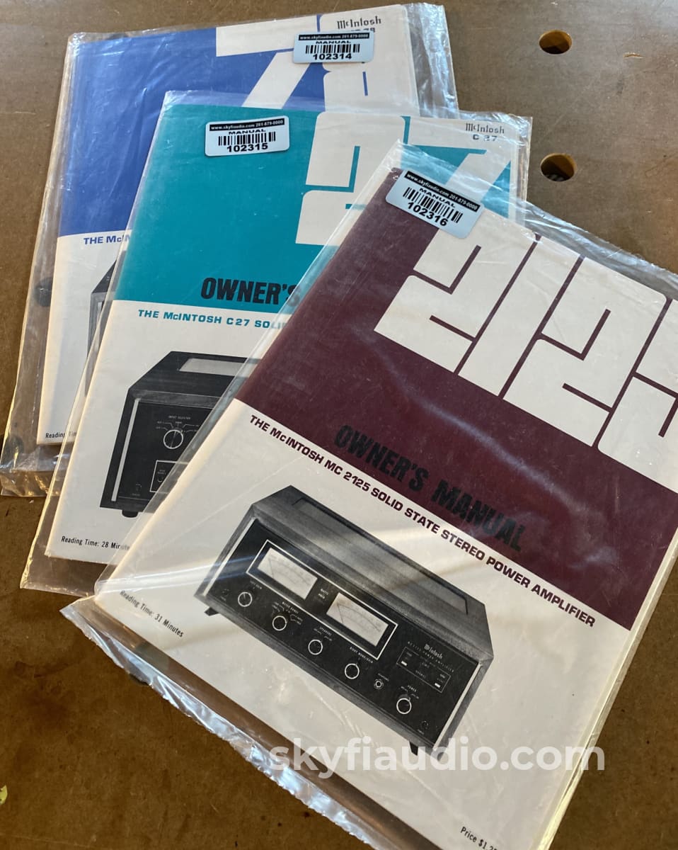 Mcintosh Vintage Curated Stereo System - Mc2125 Amp C27 Pre And Mr78 Tuner Amplifier