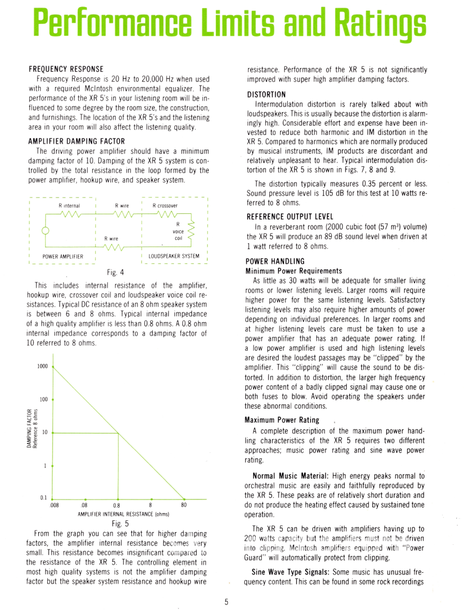 McIntosh XR5 Vintage Speakers - Serviced Speakers