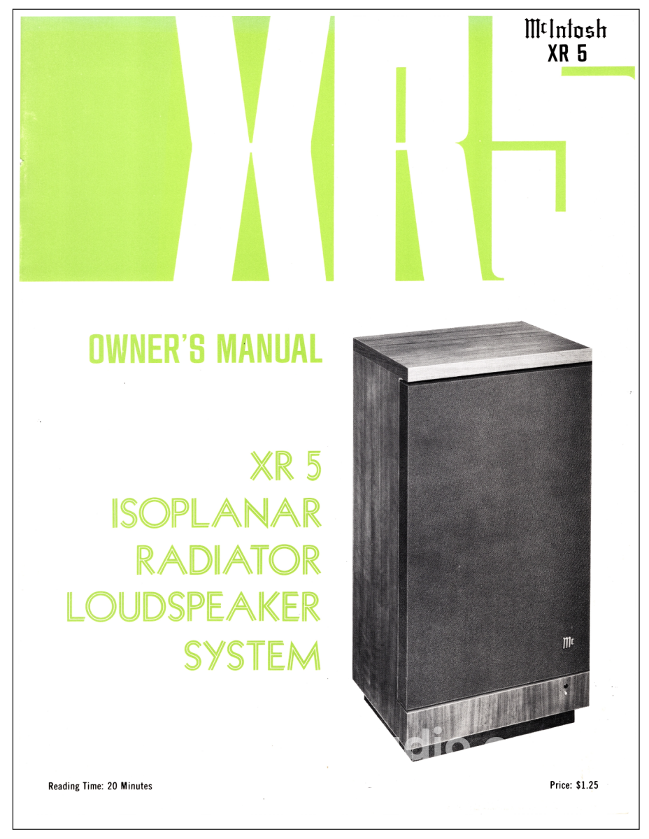 McIntosh XR5 Vintage Speakers - Serviced Speakers