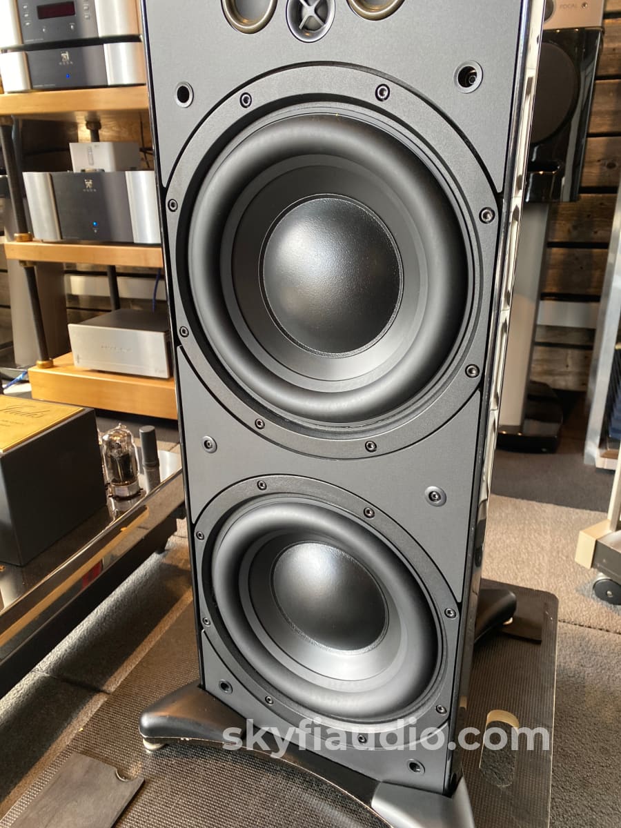 Mcintosh Xrt1K Line Array Speakers - 1200W Power Rating High-Gloss Piano Black