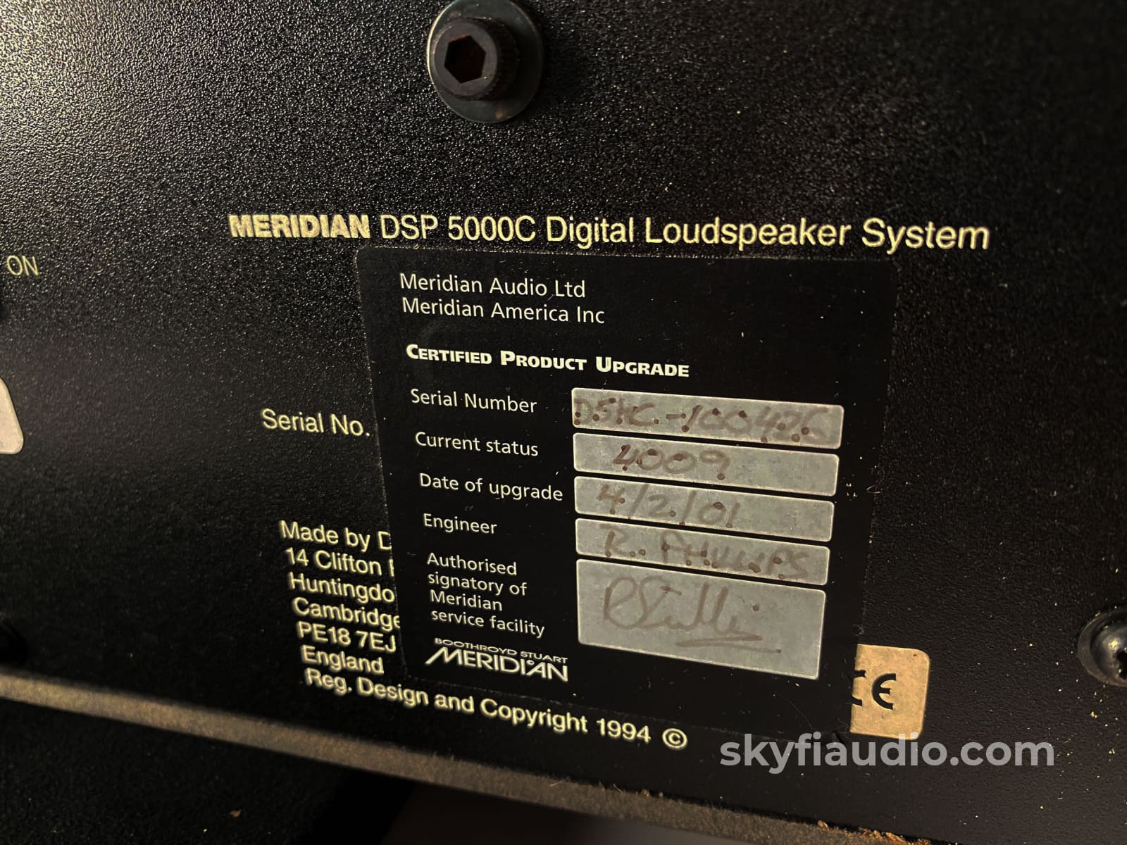 Meridian Dsp5000C - Dsp Center Channel Speaker With Original Box Speakers
