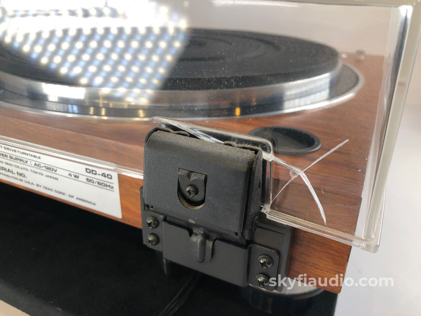 Micro Seiki Dd-40 Vintage Turntable - Gorgeous Wood Plinth