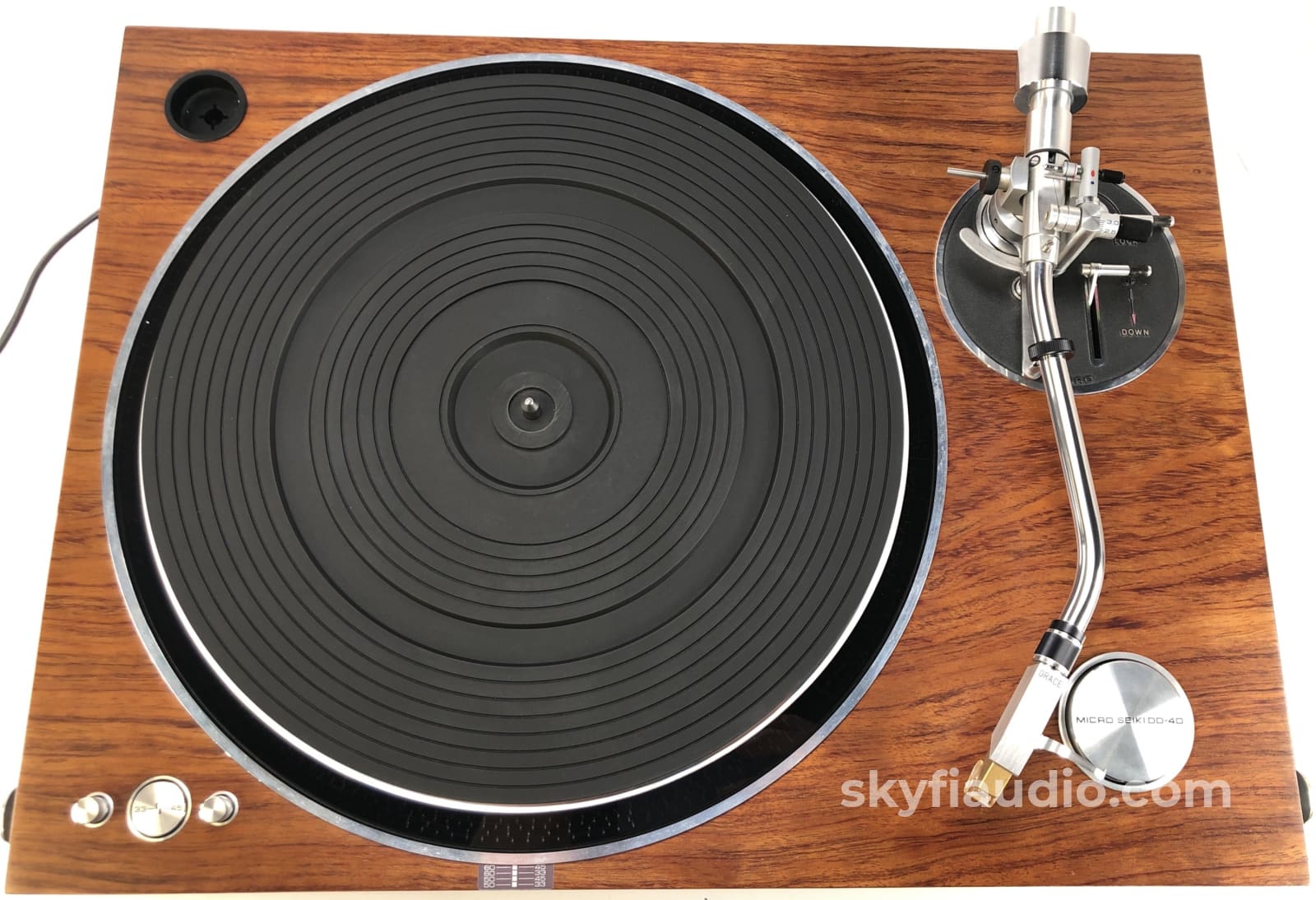 Micro Seiki Dd-40 Vintage Turntable - Gorgeous Wood Plinth