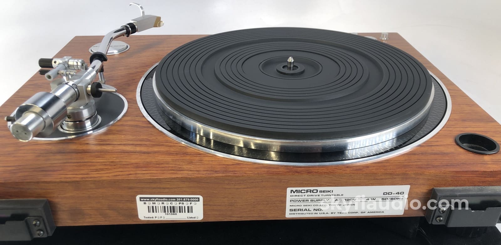 Micro Seiki Dd-40 Vintage Turntable - Gorgeous Wood Plinth