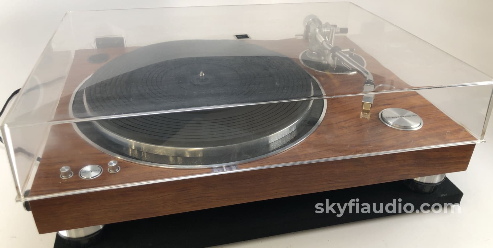 Micro Seiki Dd-40 Vintage Turntable - Gorgeous Wood Plinth