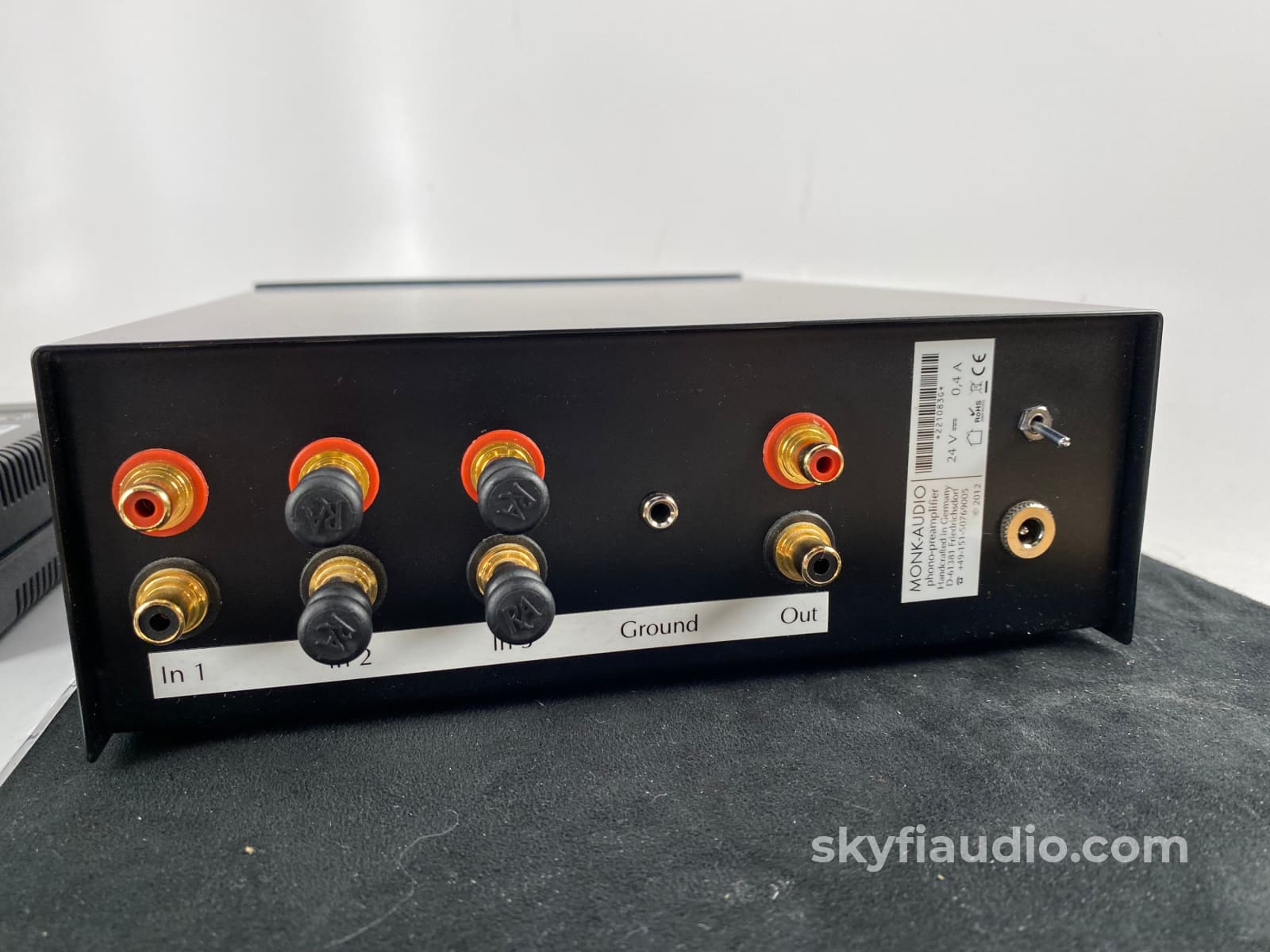 Monk Audio Phono Preamp With Upgraded Powerpak Iii Power Supply Preamplifier