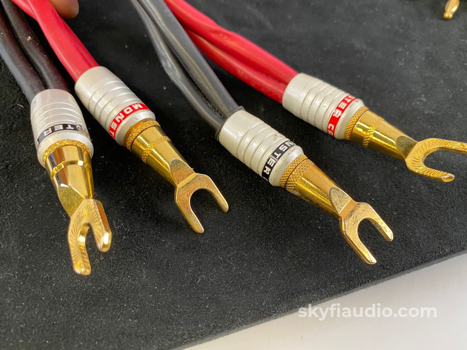 Monster Cable M Series M2.4S Bi-Wire Speaker 8 Feet Vintage Gold! Cables