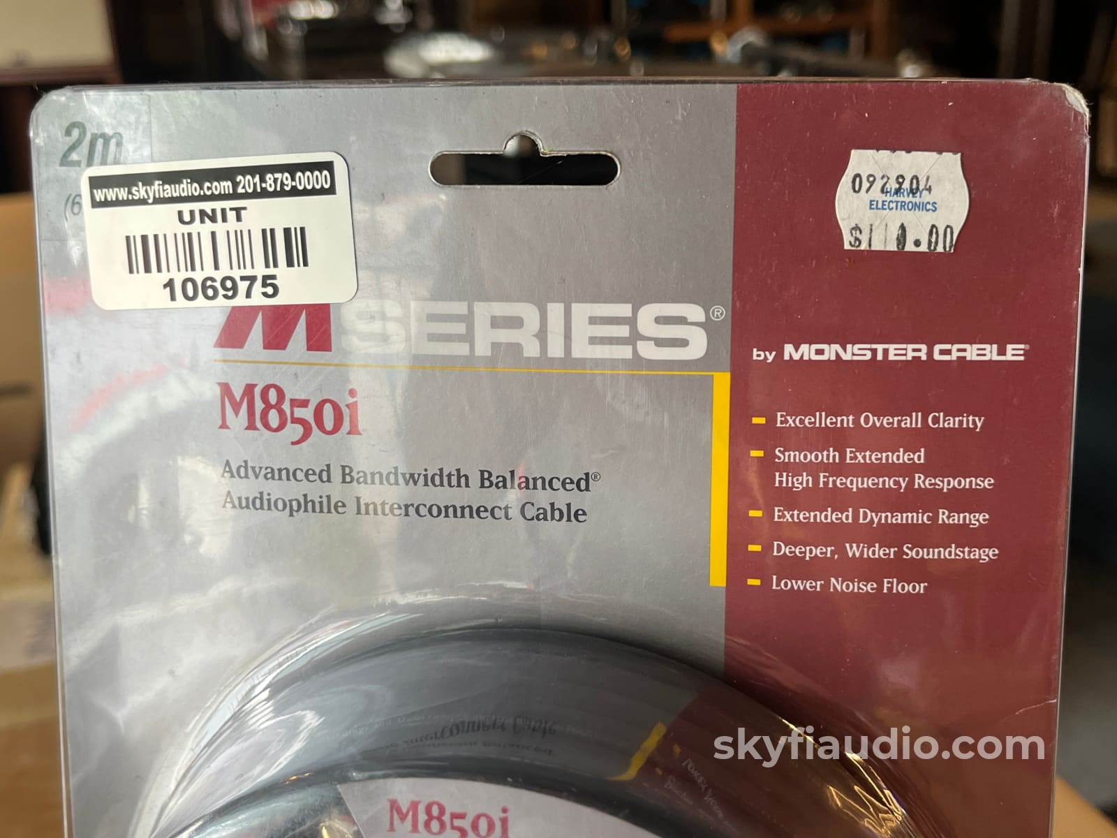 Monster Cable M850i RCA Cable Pair - 8m - New Old Stock (NOS) Cables