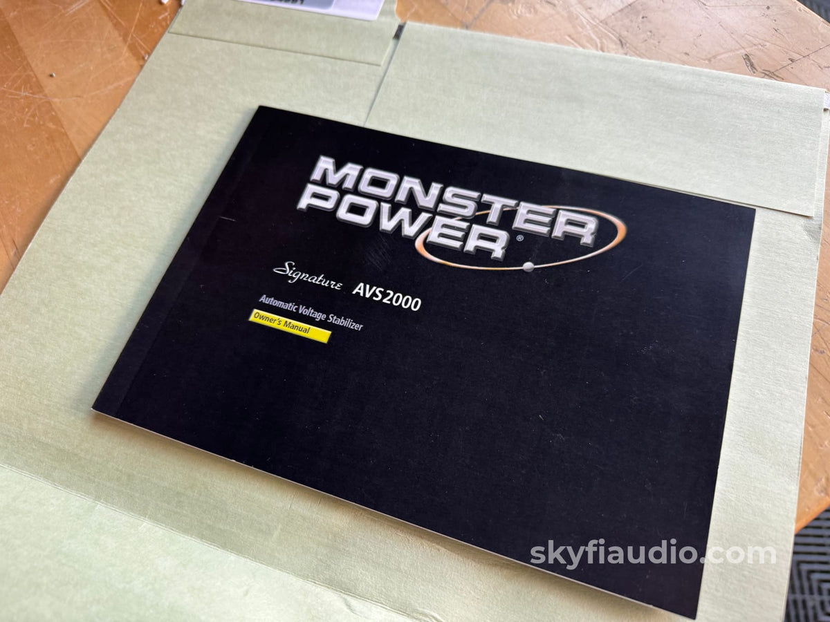 Monster Power Signature Acs2000 Automatic Voltage Stabilizer Conditioner