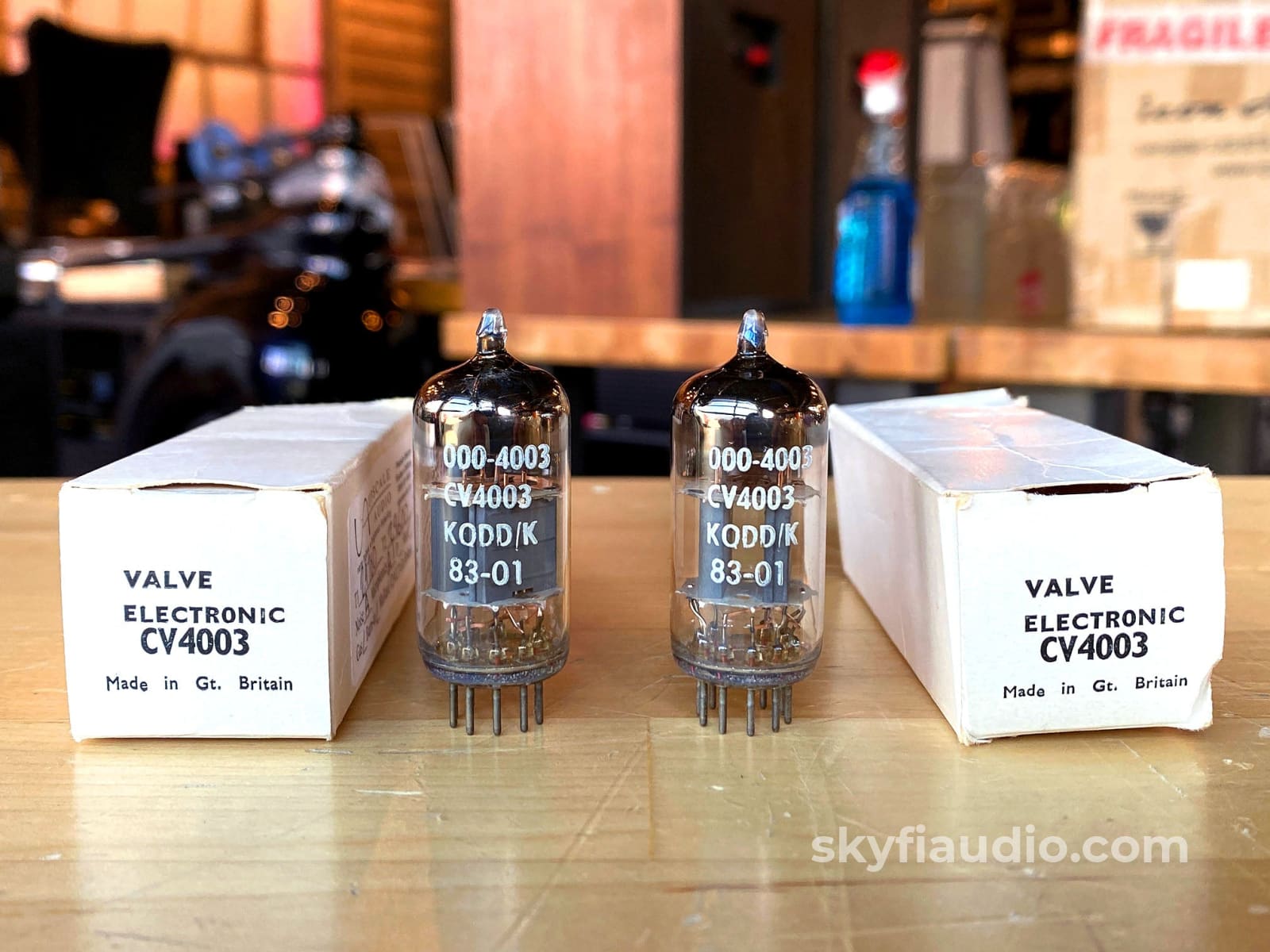 Mullard CV4003 (Military 12AU7) Box Plate Tubes - Paired and Balanced