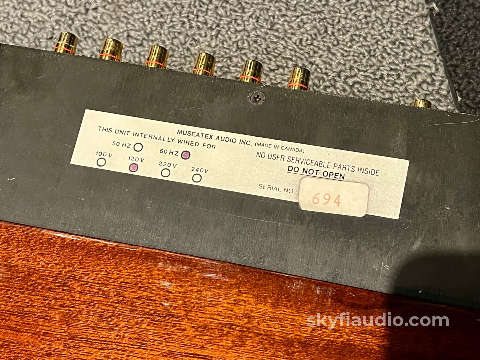 Museatex Meitner Pa6I & Mtr-101 Monoblock Amplifier System Preamplifier