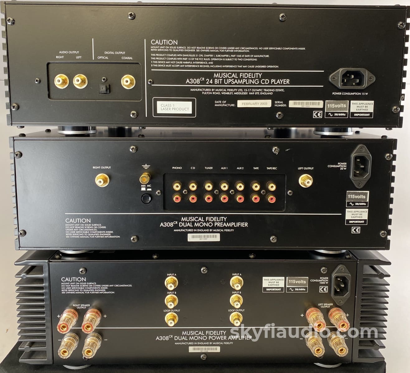 Musical Fidelity A308Cr - Complete Audio System Preamplifier