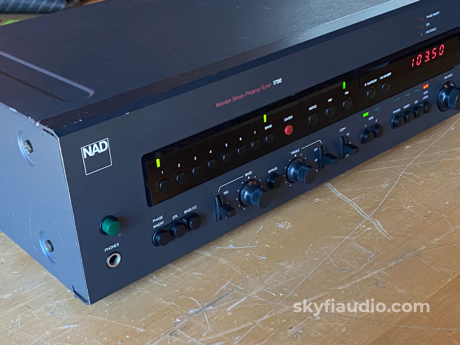 Nad 1700 Monitor Series Vintage Preamp Tuner Preamplifier