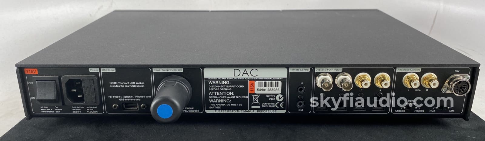 Naim Audio Dac Digital To Analog Converter 24Bit/768Khz Resolution Cd +