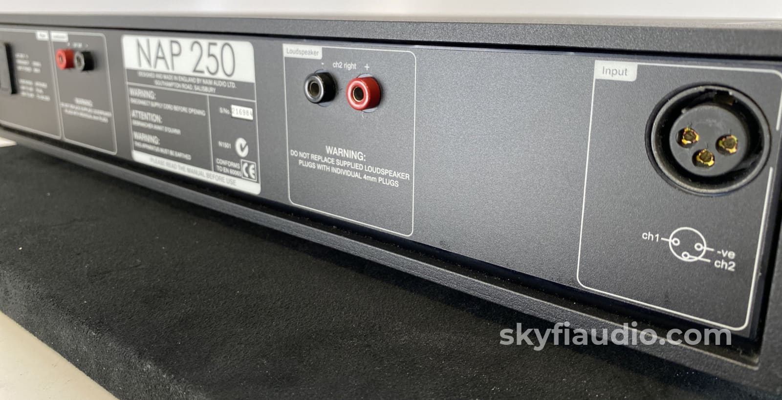 Naim Audio Nap 250 Amplifier - Like New Bonus Witch Hat Cable