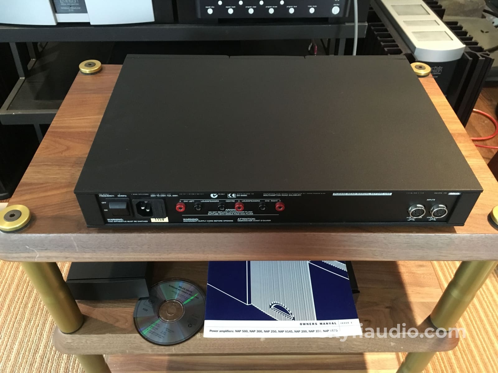 Naim Audio Nap-V175 3-Channel Solid State Amplifier - Rare And Made In The Uk (B)