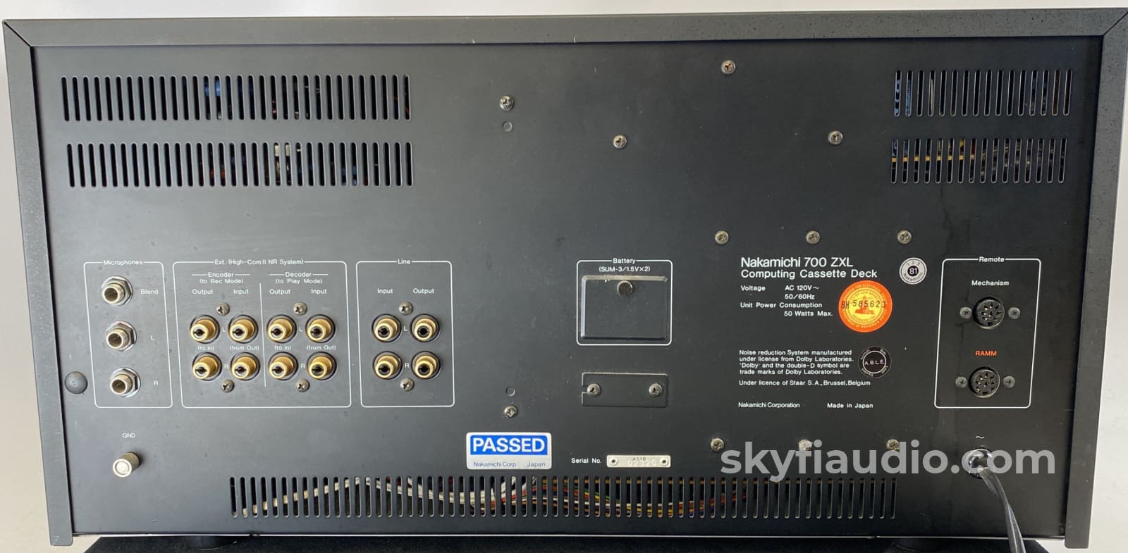 Nakamichi 700Zxl Computing Cassette Deck - Ultra Rare 3 Head Restored Collector Set! Tape