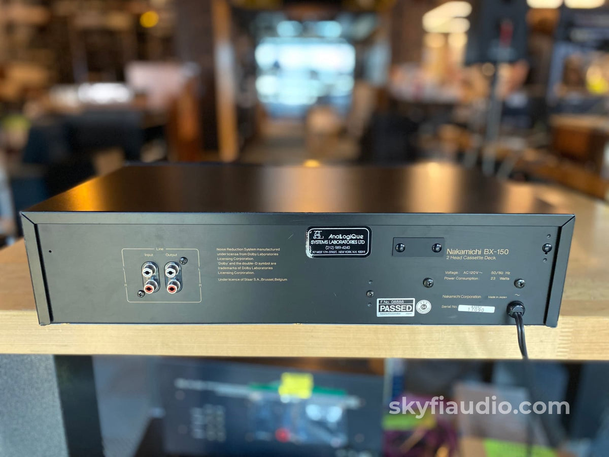 Nakamichi Bx-150 Dual Head Cassette Deck - Dolby B/C Tape