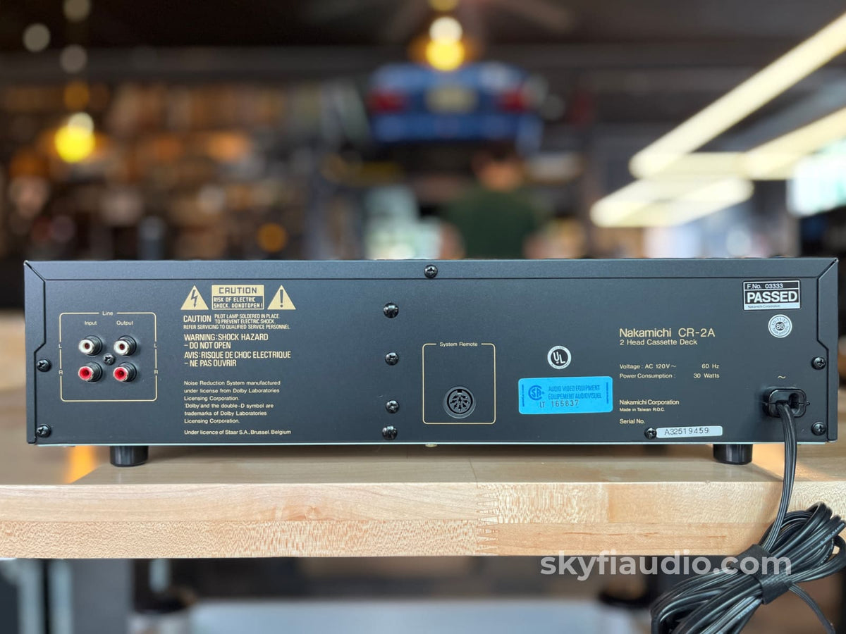Nakamichi CR-2A Cassette Deck - Mint Condition Tape Deck
