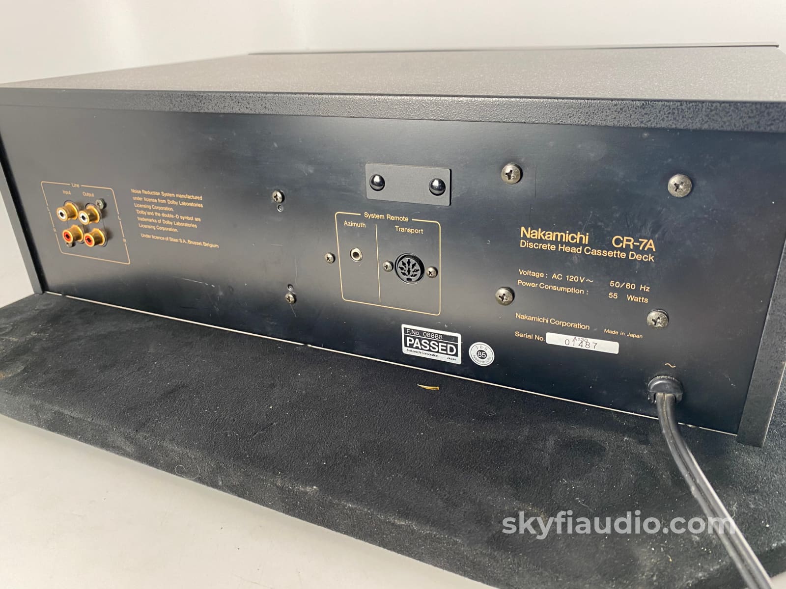 Nakamichi Cr-7A Cassette Deck With Manual Azimuth Control Serviced Dragon Slayer! Tape