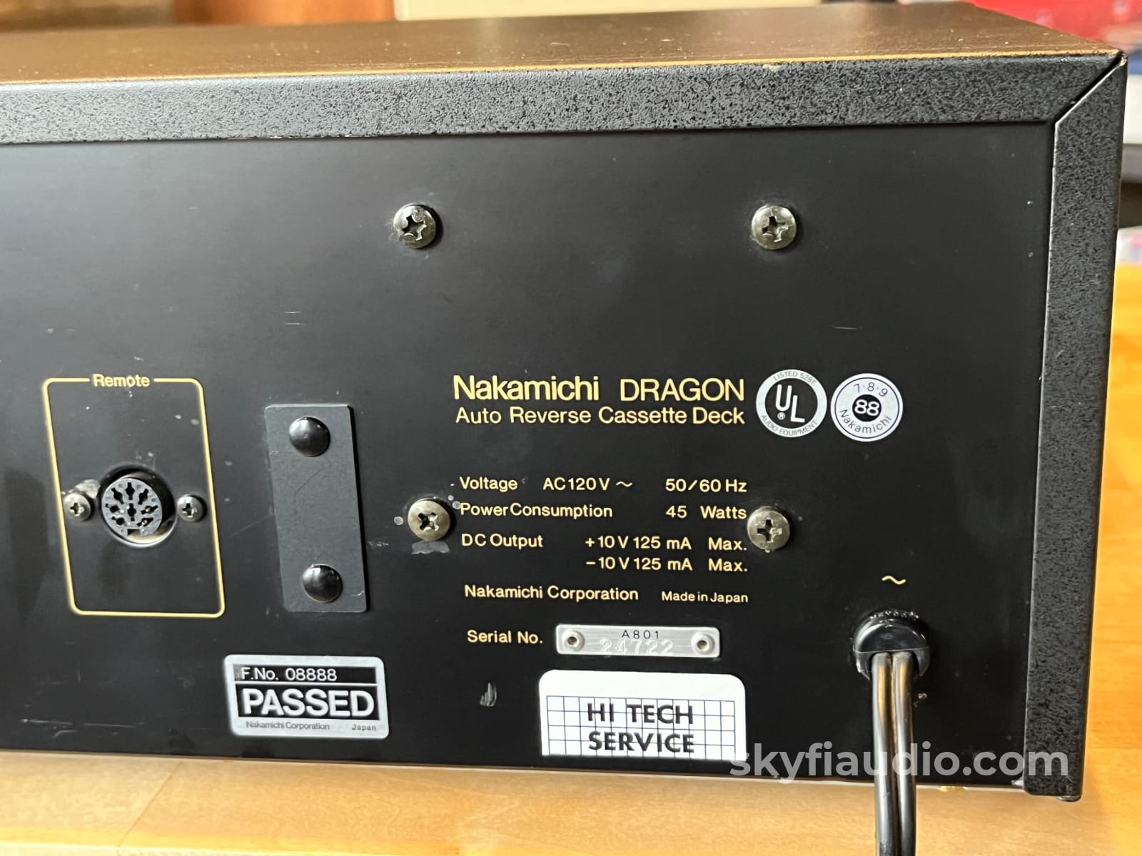 Nakamichi DRAGON Cassette deck - Serviced by Willie Hermann Tape Deck