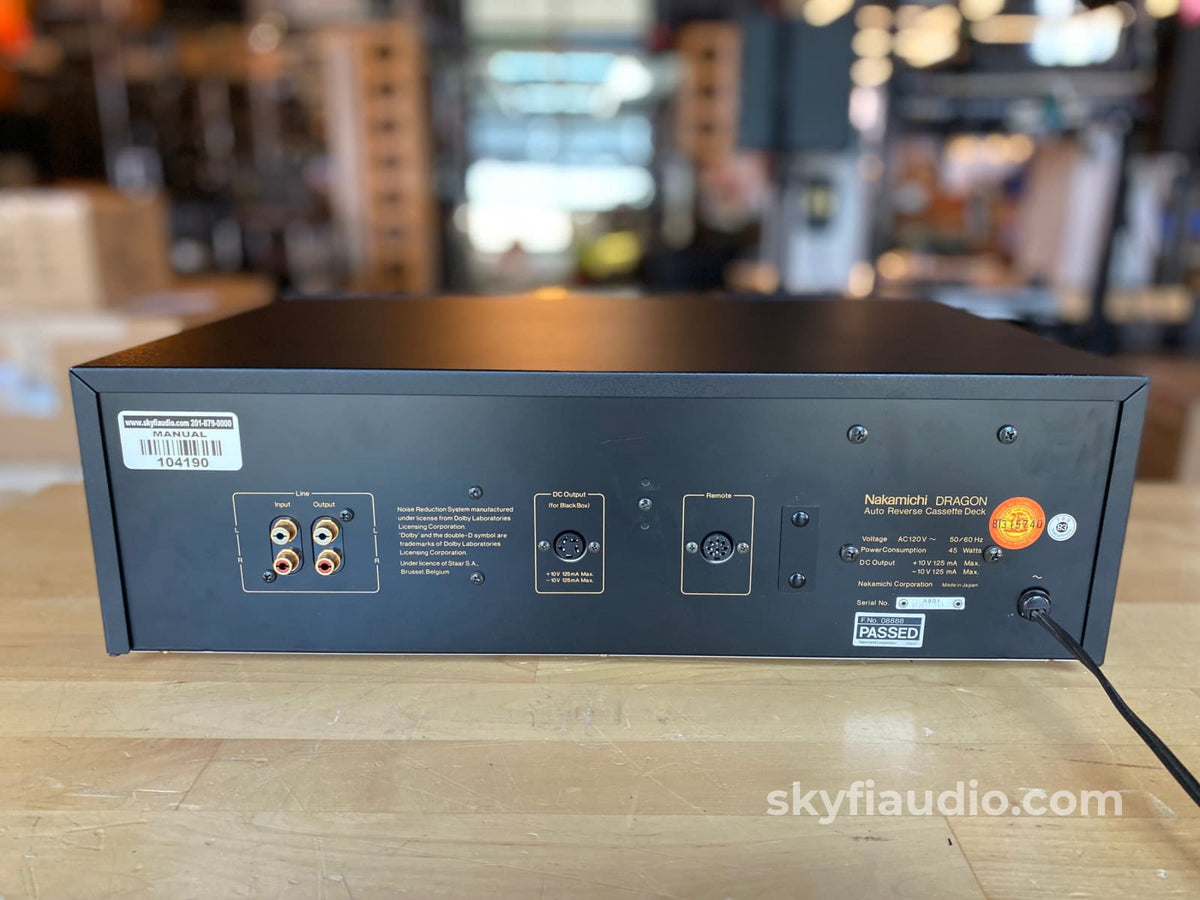 Nakamichi Dragon Tape Deck Minty And Serviced Tape Deck