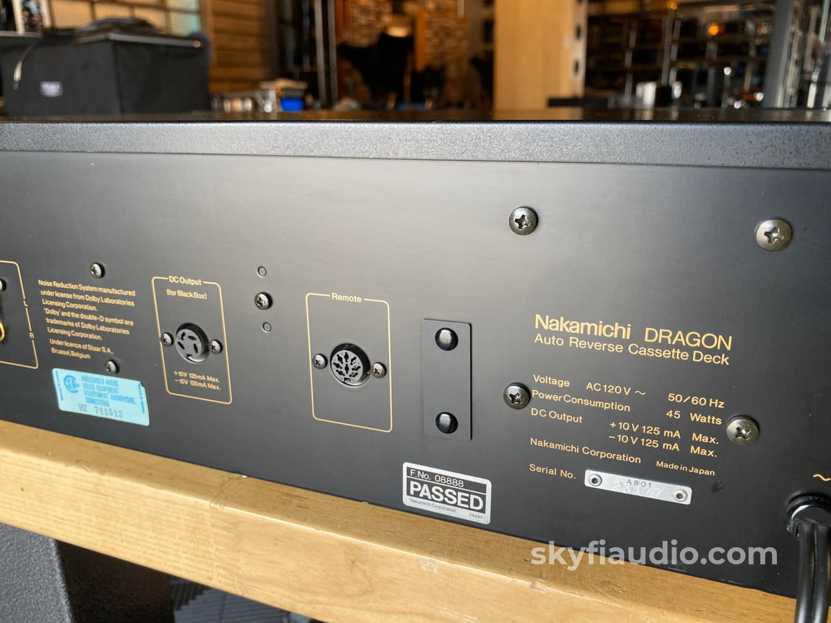 Nakamichi Dragon Tape Deck Minty And Serviced Tape Deck
