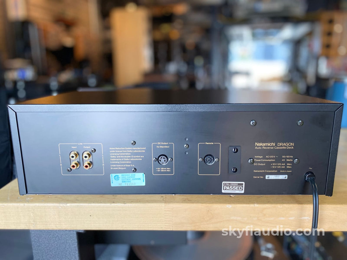 Nakamichi Dragon Tape Deck Minty And Serviced Tape Deck