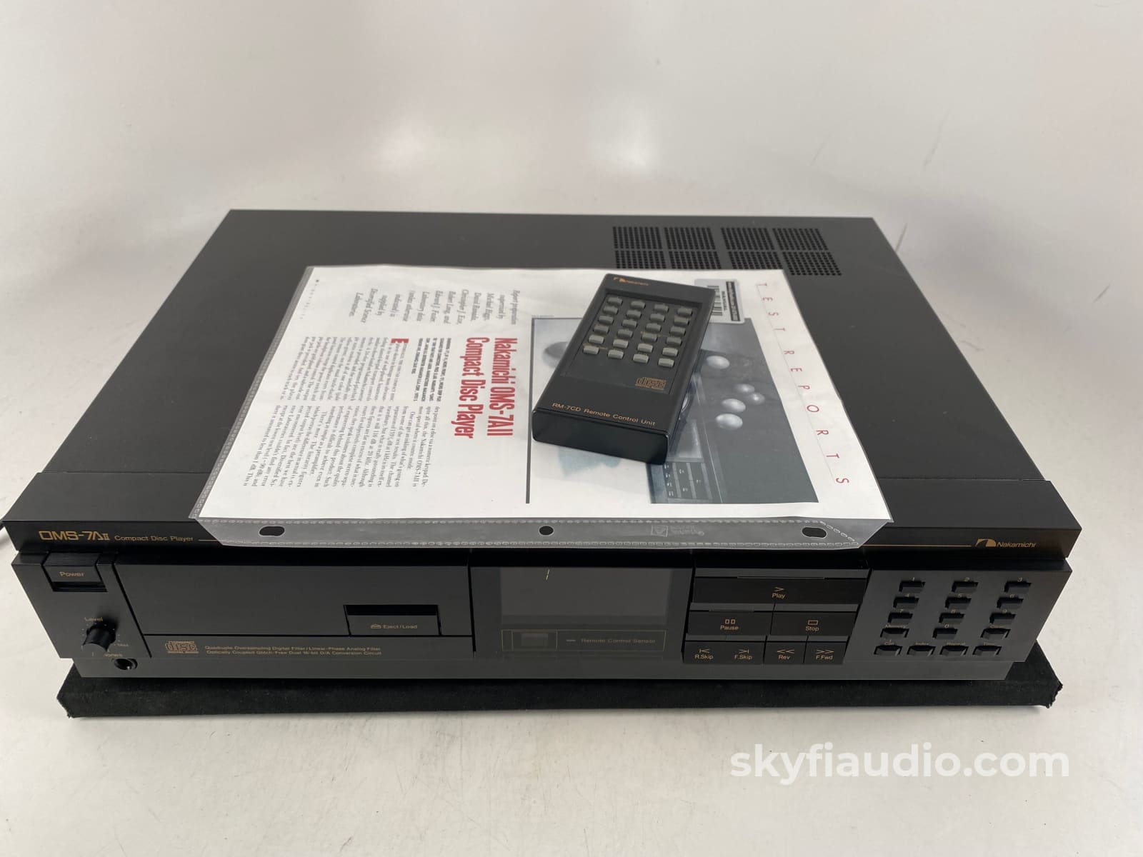 Nakamichi Oms-7Aii Vintage Cd Player With Remote - Dual Burr-Brown Dacs + Digital