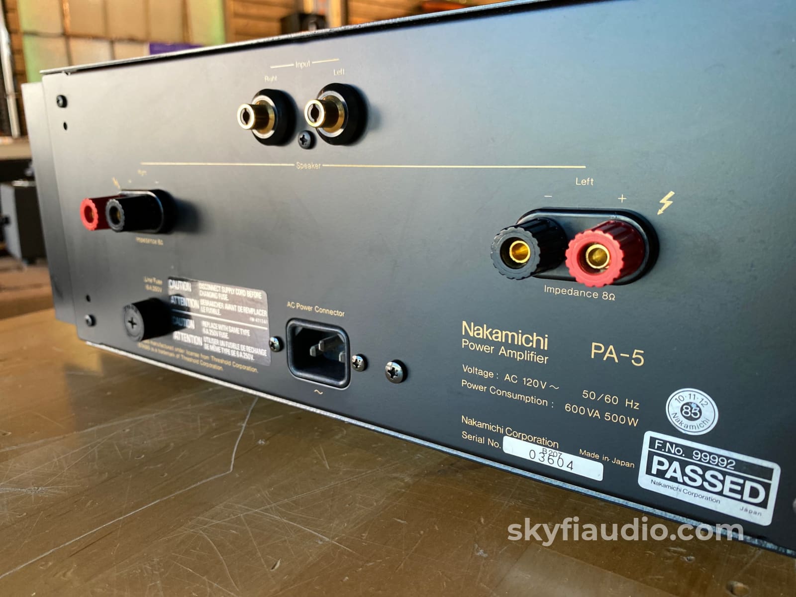 Nakamichi Pa-5 Stasis Vintage Solid State Amplifier 100W X 2