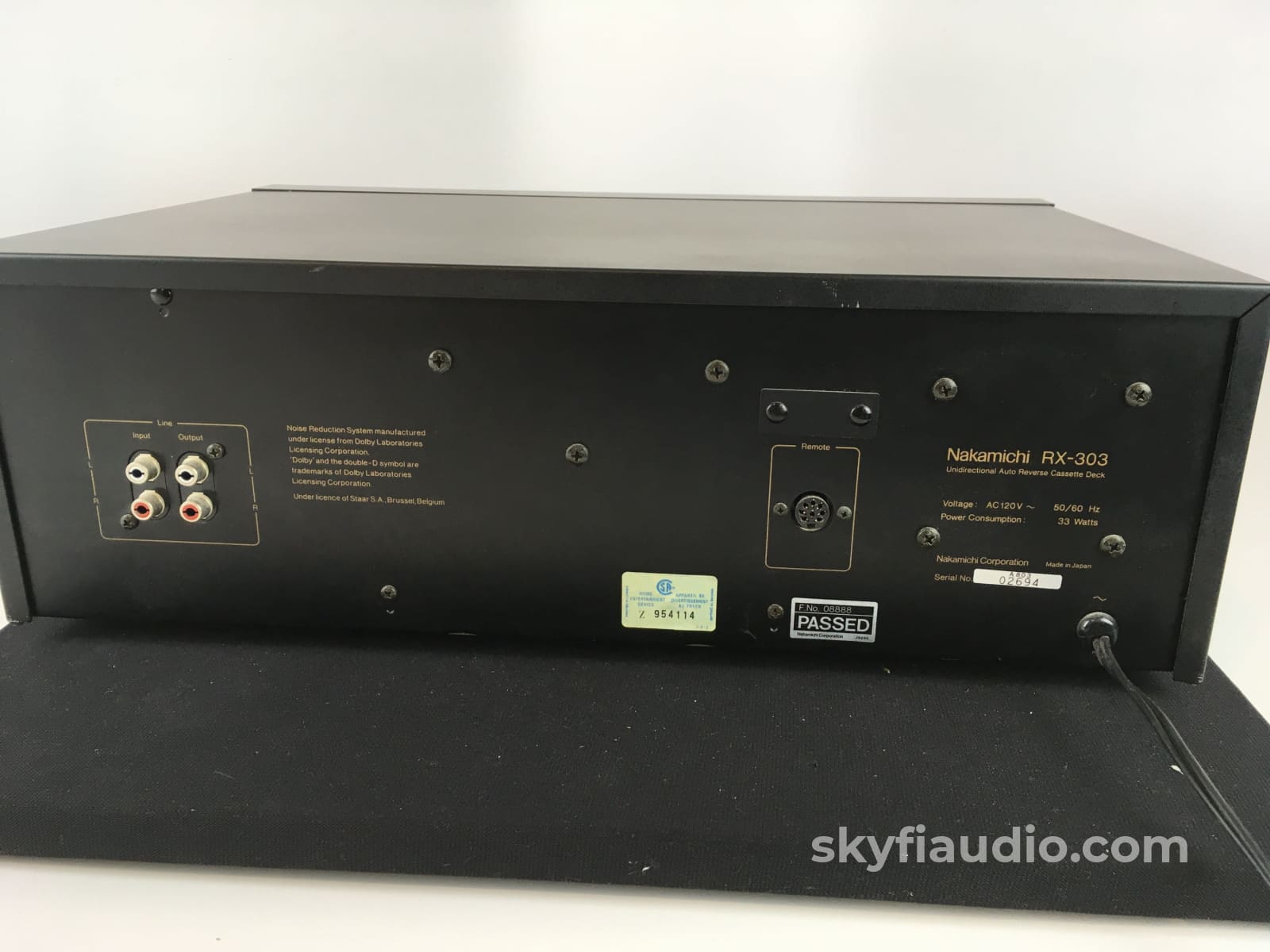 Nakamichi Rx-303 Auto Reverse Tape Deck