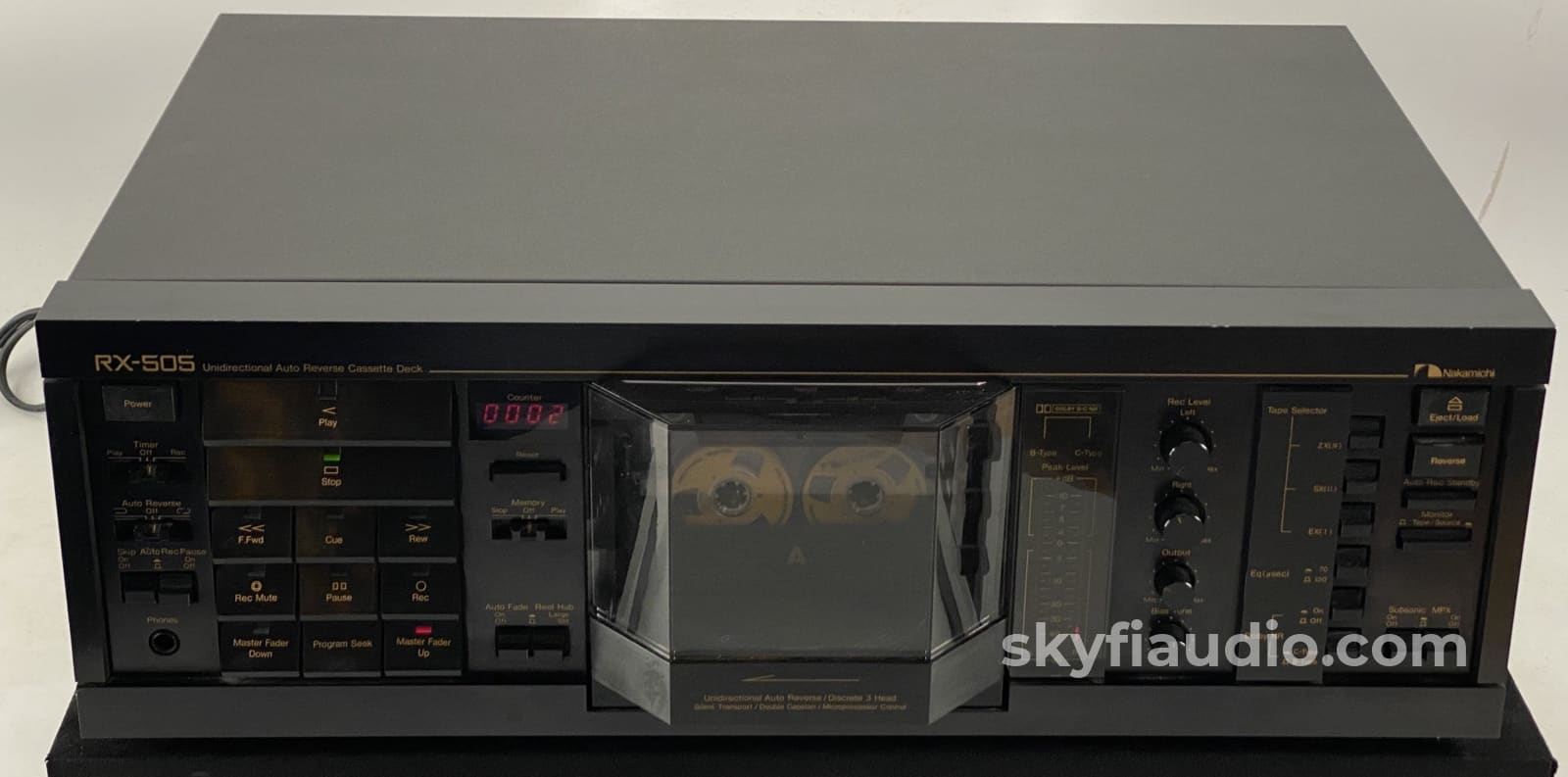 Nakamichi Rx-505 Tape Deck - 3 Heads With Unique Physical Auto Reverse