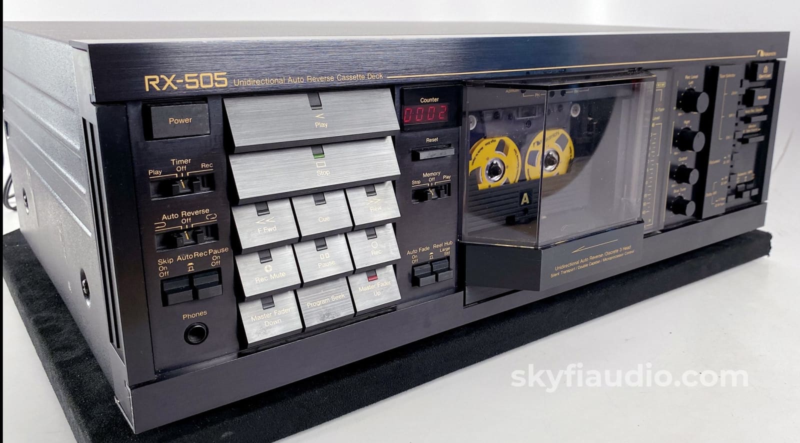 Nakamichi RX-505 Tape Deck - 3 Heads with Unique Physical Auto Reverse