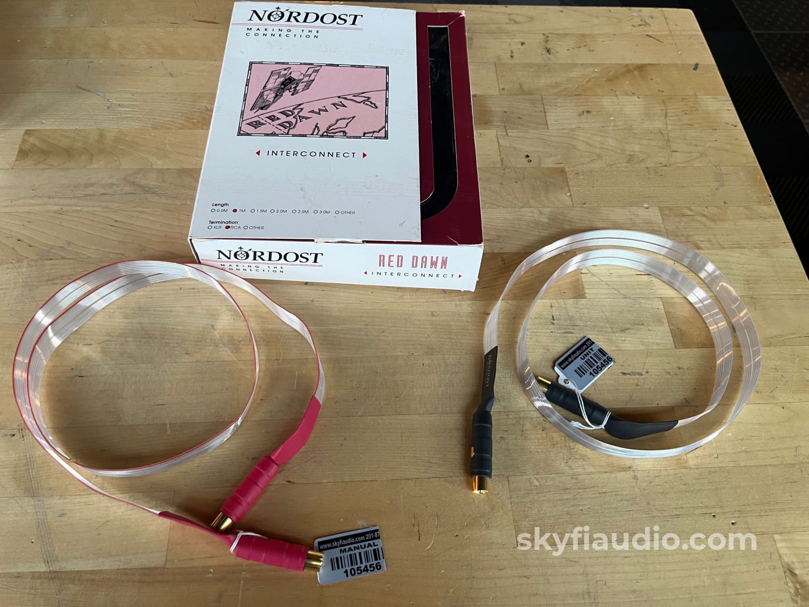 Nordost Red Dawn RCA Cable Pair -1m Cables