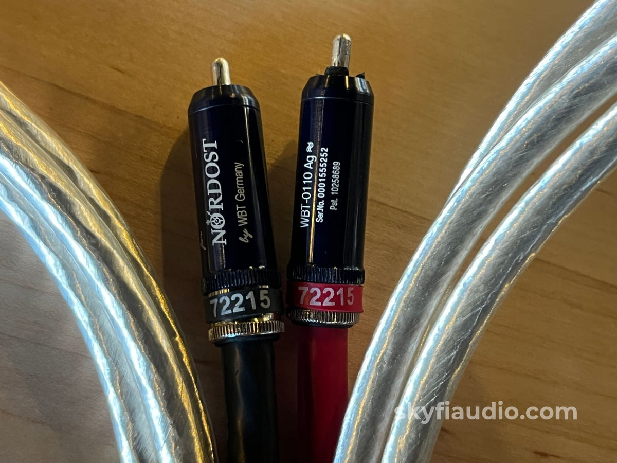 Nordost Valhalla WBT (Ag) RCA Cable Pair -2.2m Cables