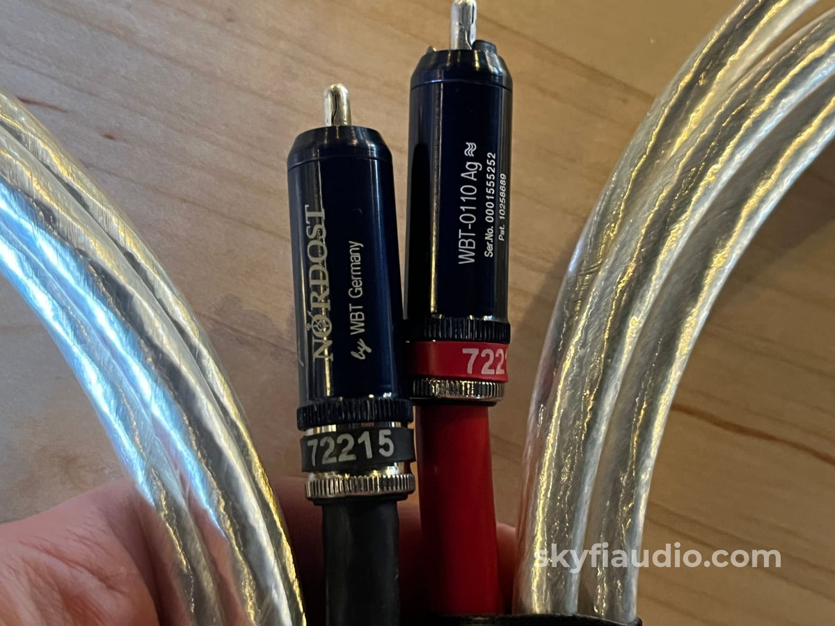 Nordost Valhalla WBT (Ag) RCA Cable Pair -2.2m Cables