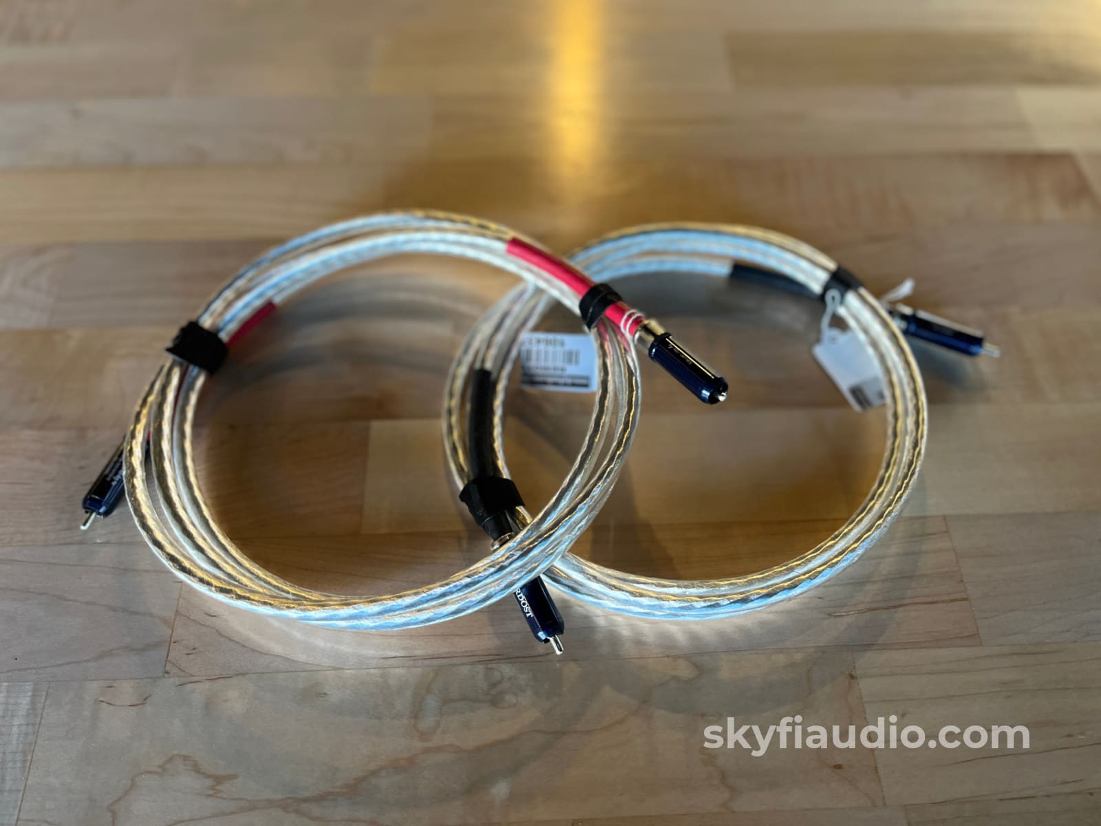 Nordost Valhalla RCA Interconnects (Pair) - Silver (Ag) Locking WBT Connectors - 2.2m Cables