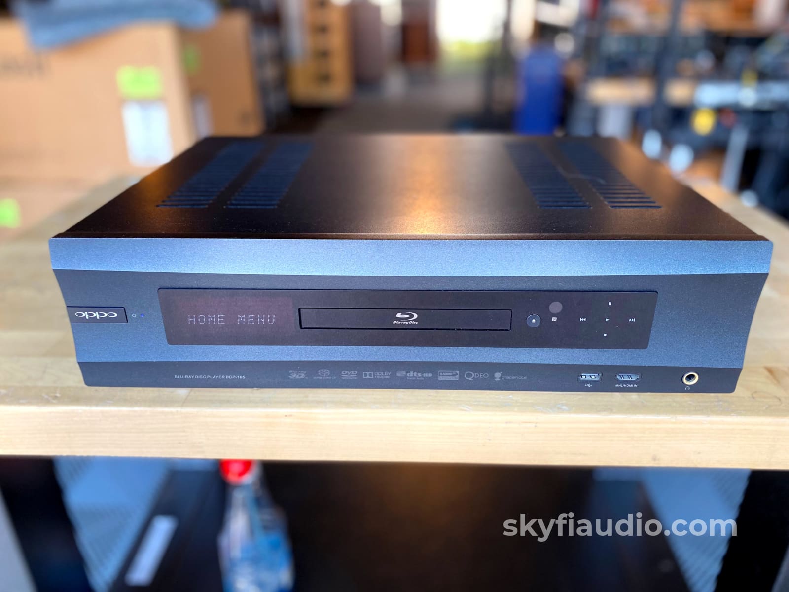 Oppo Bdp-105 Universal Disc Player - Modified By Electronic Visionary Systems Cd + Digital