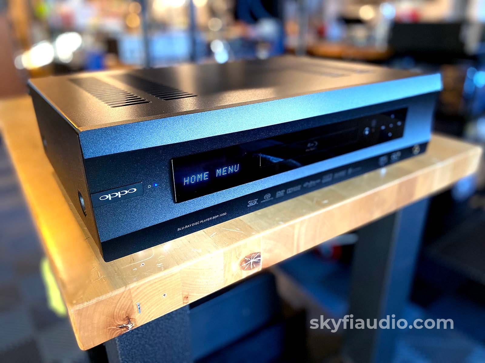 Oppo Bdp-105D Universal Disc Player - Darbee Edition Blu-Ray Sacd/Cd Hdcd Etc. Cd + Digital