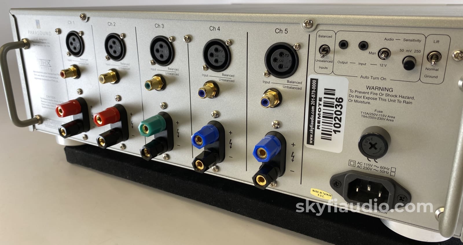 Parasound Halo A 52 - 5-Channel Power Amplifier Thx Ultra2 Certification