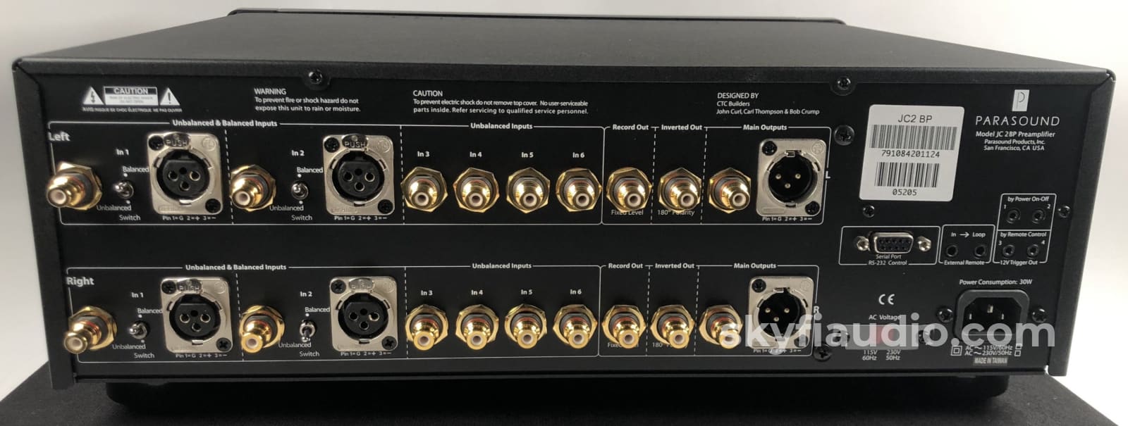 Parasound Halo Jc 2 Bp Preamp - Complete And Almost New (2 Of 2) Preamplifier