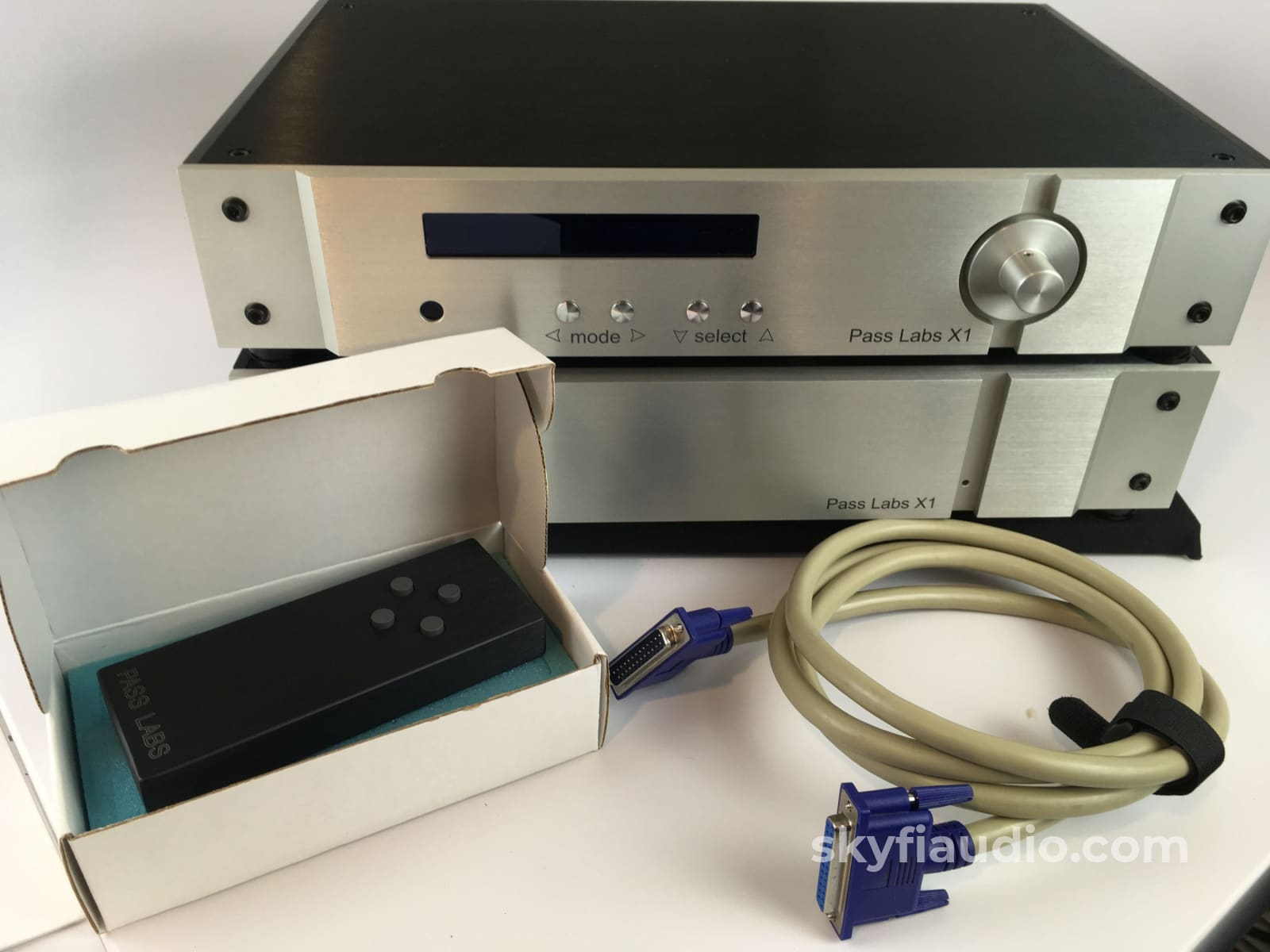 Pass Labs X-1 Two Piece Preamp Complete & Perfect Freshly Serviced By Preamplifier